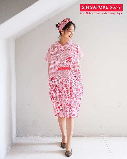 [SINGAPORE STORY] Dancing Kites Kimono Dress