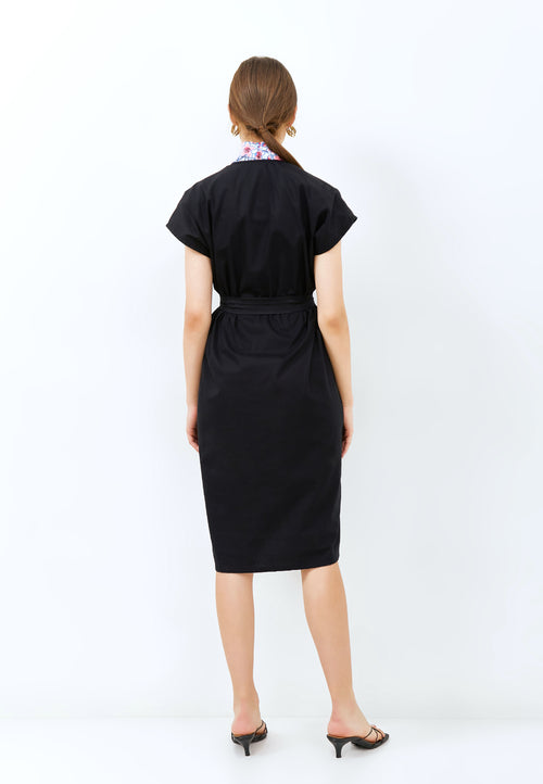 CHERRY BLOSSOM Kebaya Dress Black