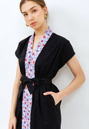 CHERRY BLOSSOM Kebaya Dress Black