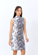 SAKURA さくら NAVY Batik Cheongsam Dress
