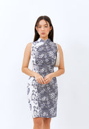 SAKURA さくら NAVY Batik Cheongsam Dress
