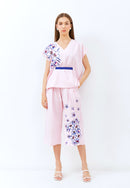 CHERRY BLOSSOM Embroidery Pink Multiway Top