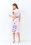 CHERRY BLOSSOM Embroidery Pink Kimono Straight
