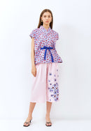 CHERRY BLOSSOM Embroidery Pink High Waist Pants