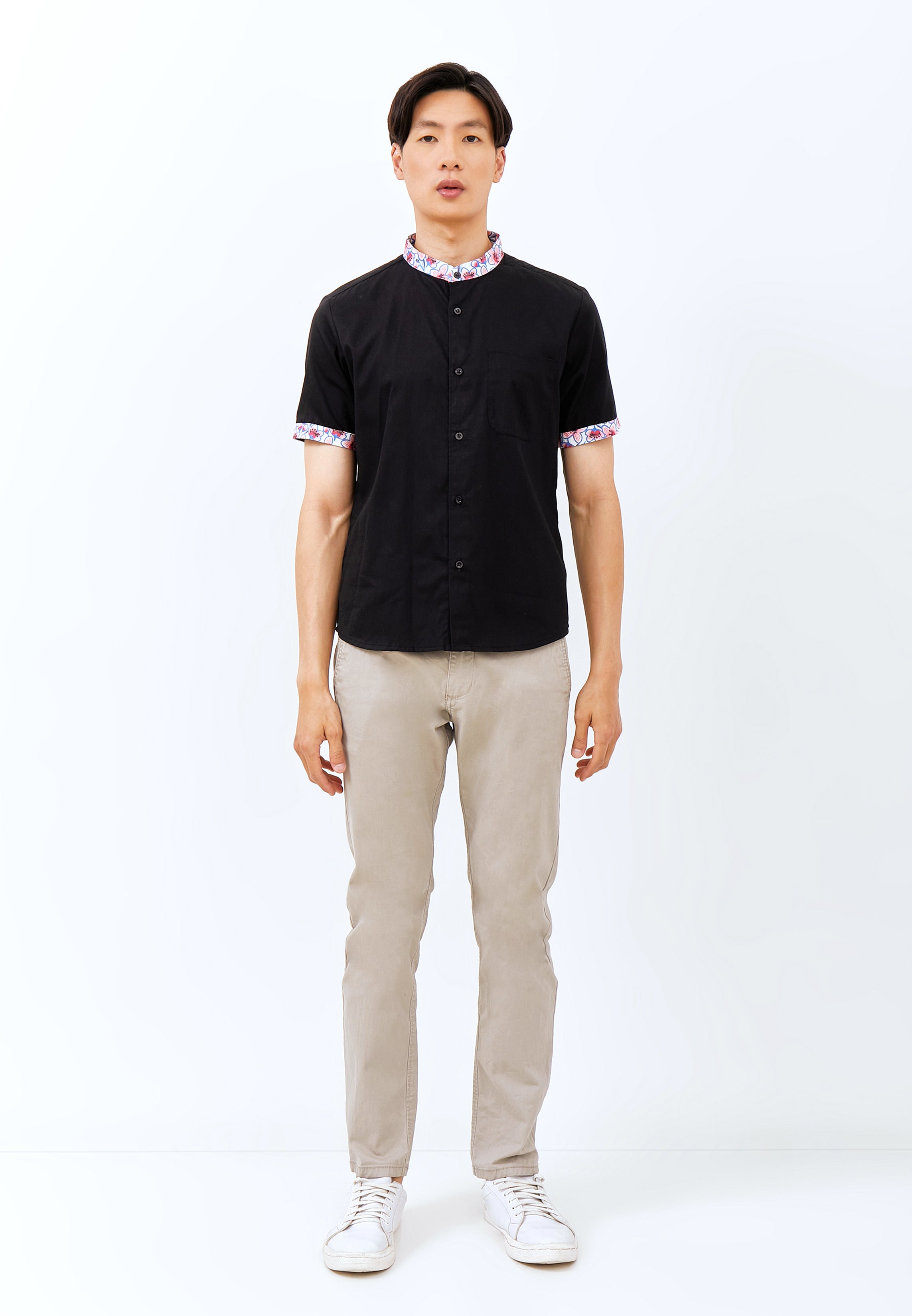 CHERRY BLOSSOM Black Man Shirt