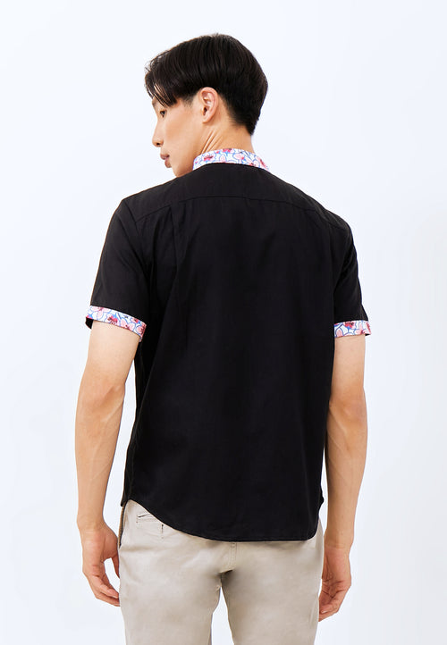 CHERRY BLOSSOM Black Man Shirt
