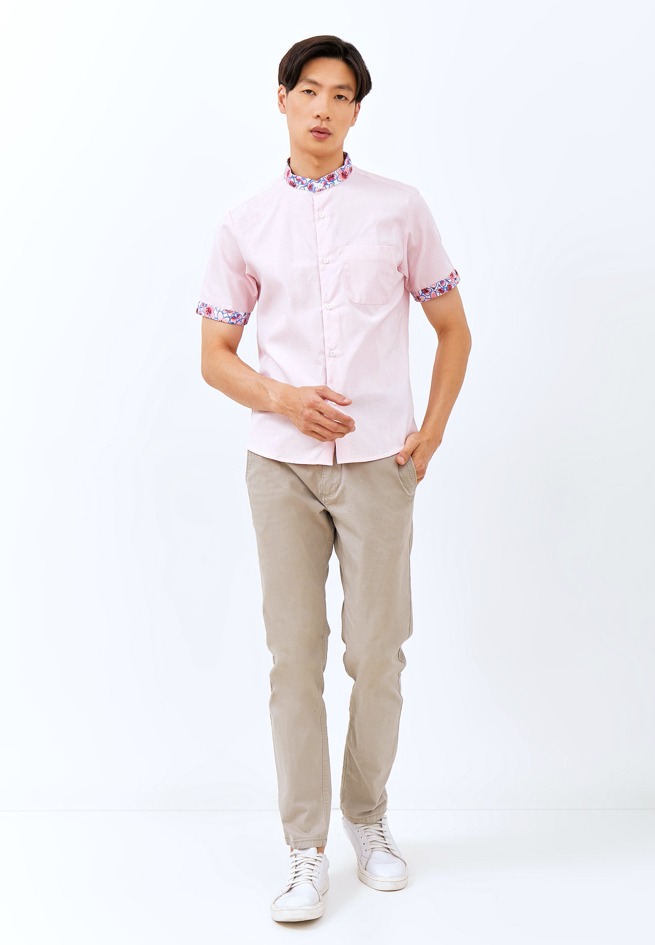 CHERRY BLOSSOM Pink Man Shirt