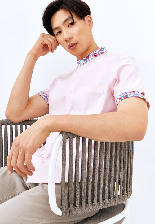 CHERRY BLOSSOM Pink Man Shirt