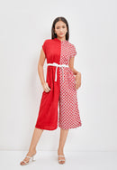 KAWUNG TILES RED Batik Jumpsuit