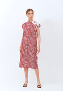 SAKURA さくら RED Kimono Cheongsam BATIK