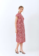 SAKURA さくら RED Kimono Cheongsam BATIK
