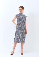SAKURA さくら NAVY Kimono Cheongsam BATIK