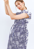 SAKURA さくら NAVY Kimono Cheongsam BATIK
