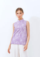 SAKURA さくら LILAC Batik Cheongsam Top