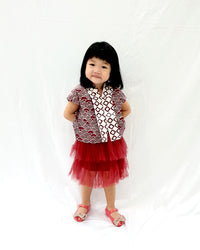 MiniMe Tulle Skirt Burgundy