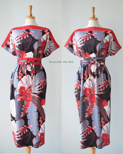 [SINGAPORE STORY] Tropical Garden Kimono Dress