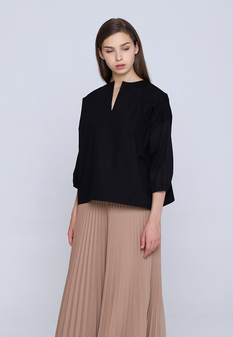 Basic Tunic Shirt Black