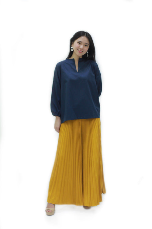 Basic Pleated Culottes Maxi