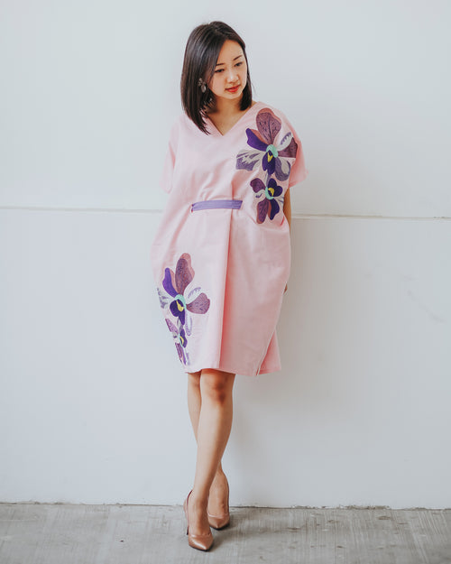 VANDA Pink Kimono Dress