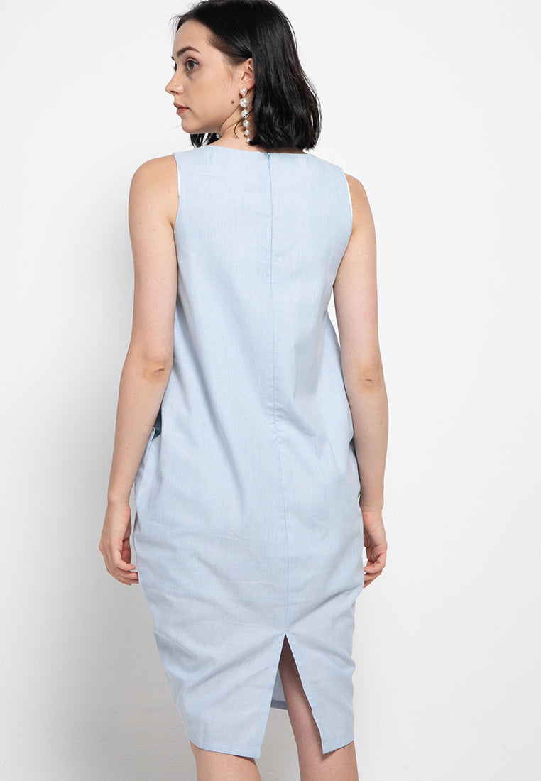 VANDA Blue Tulip Dress