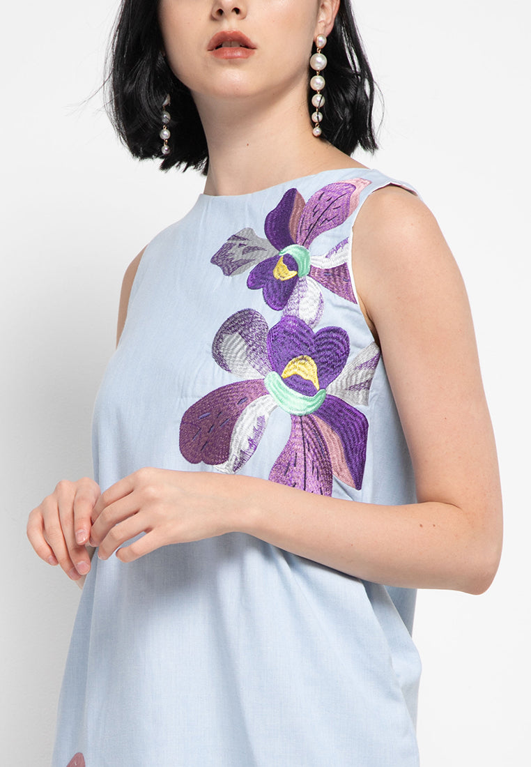 VANDA Blue Tulip Dress
