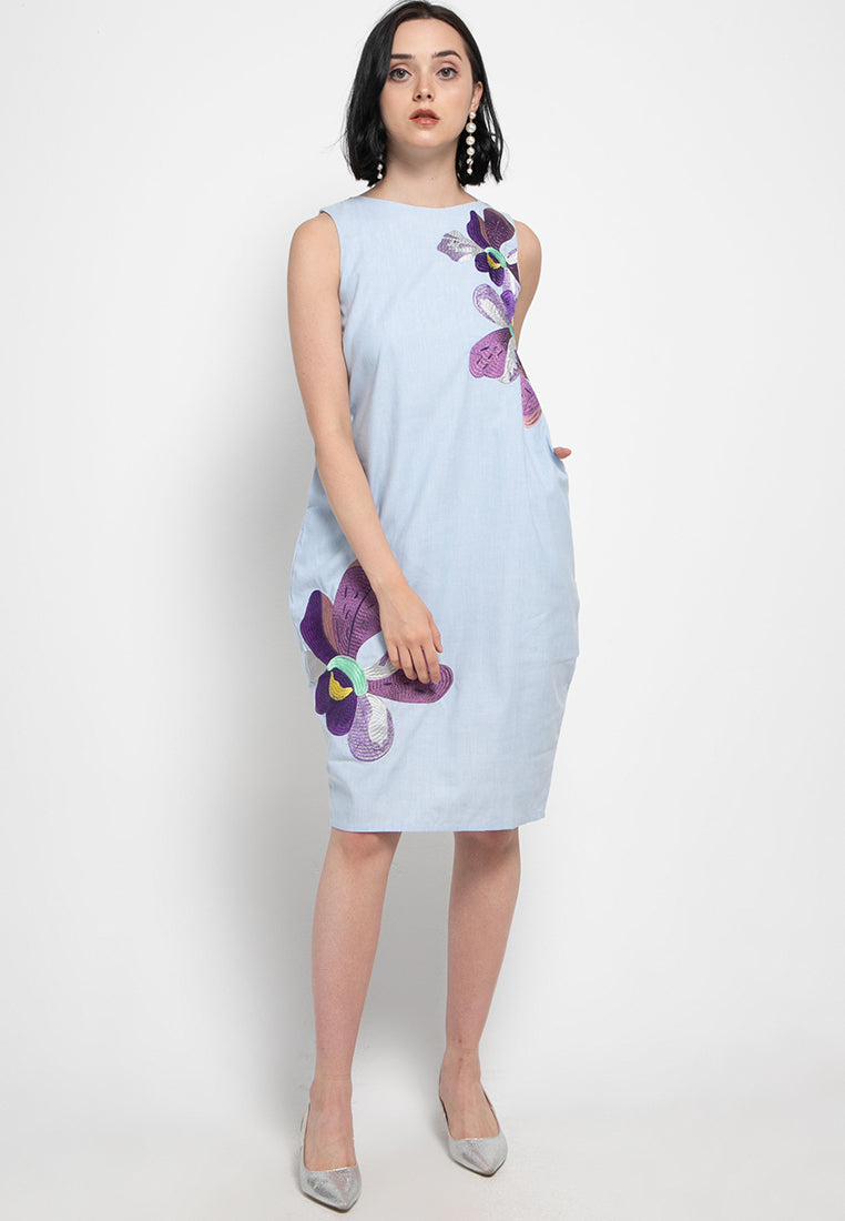 VANDA Blue Tulip Dress