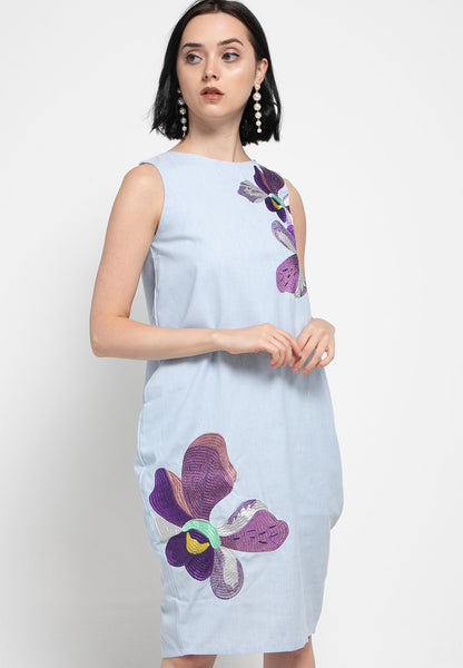 VANDA Blue Tulip Dress