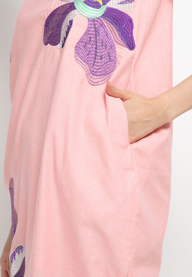 VANDA Peach Tulip Dress