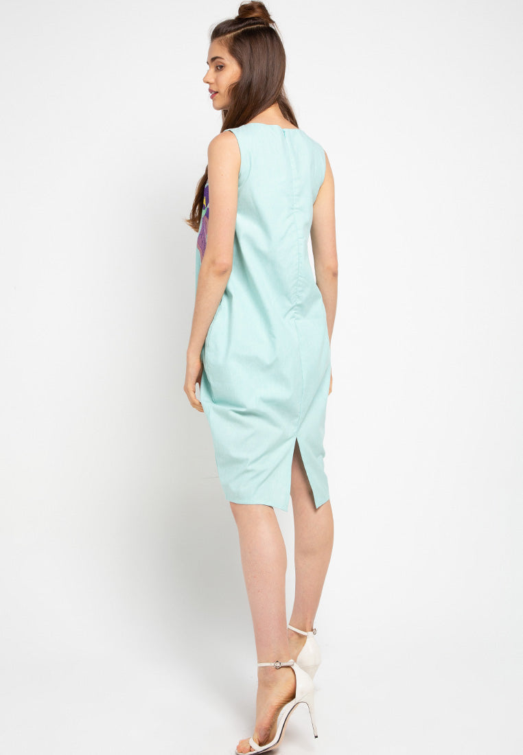 VANDA Mint Tulip Dress