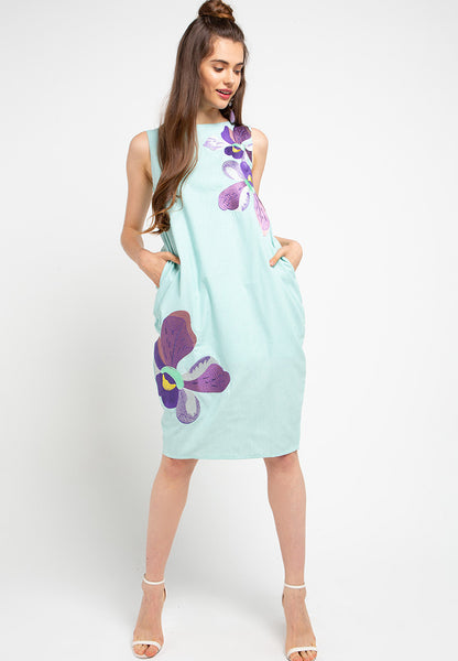 VANDA Mint Tulip Dress