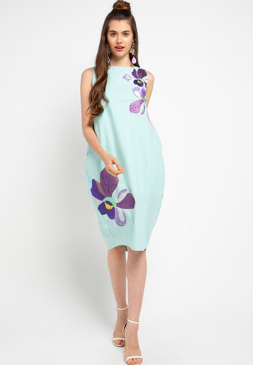 VANDA Mint Tulip Dress