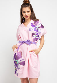 VANDA Pink Kimono Dress