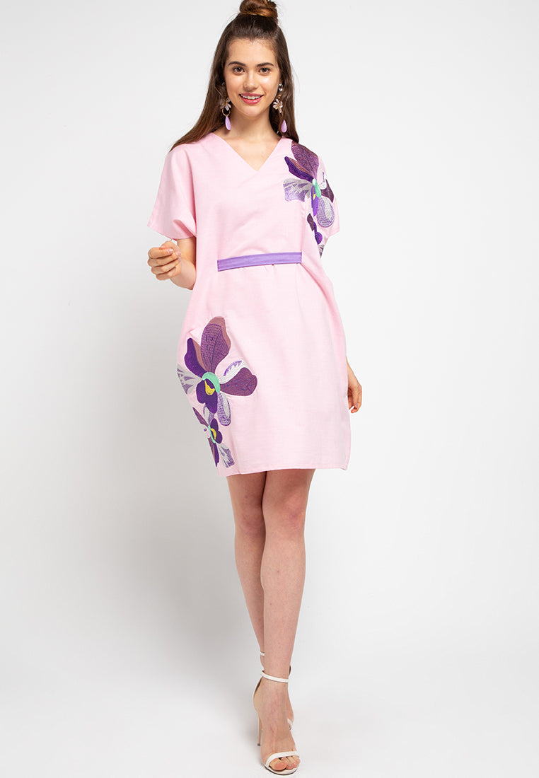 VANDA Pink Kimono Dress