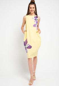 VANDA Yellow Tulip Dress