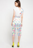 WHITE 花 HANA Slim Jumpsuit