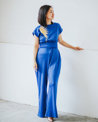 GOLDEN WINGS Royal Blue Jumpsuit