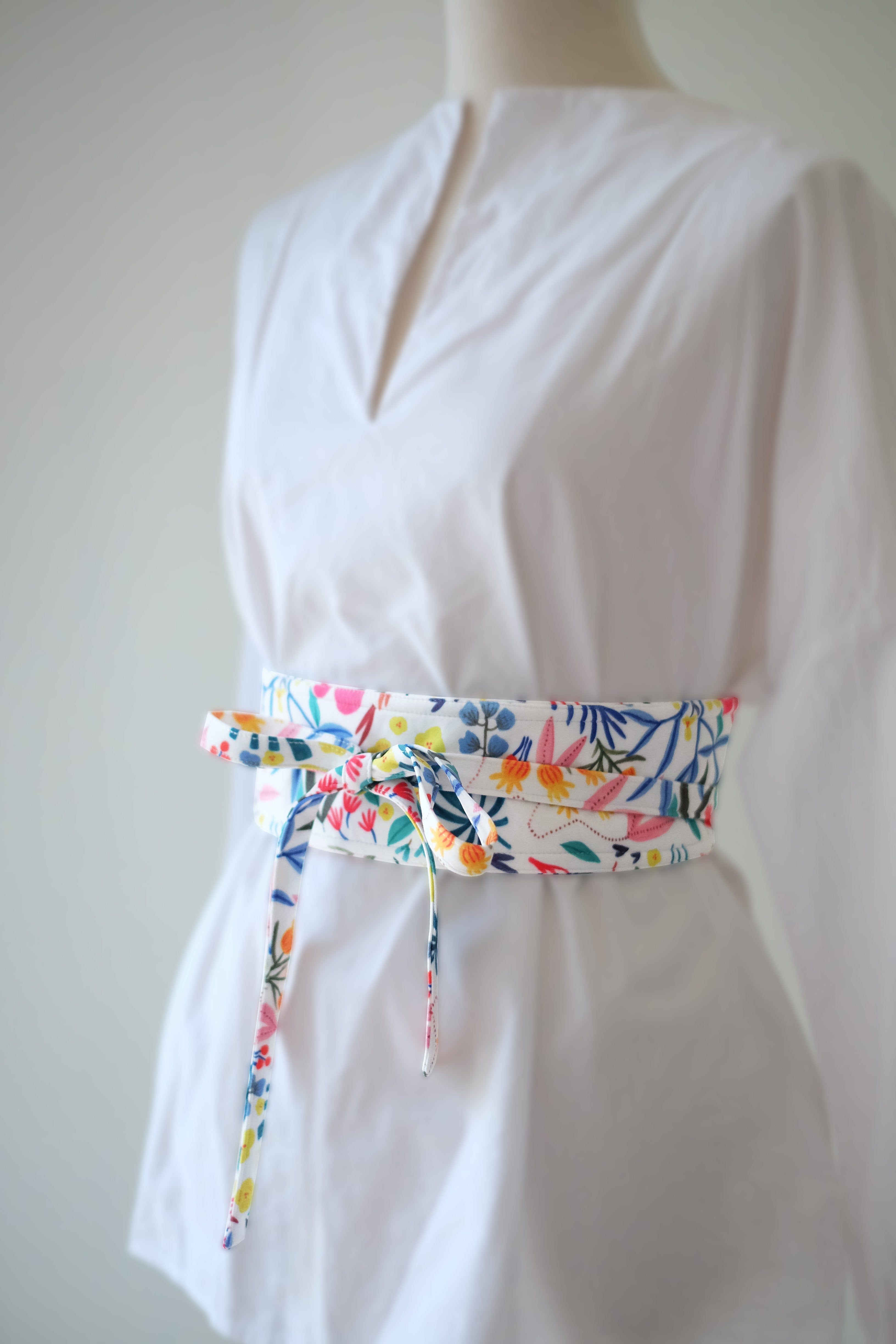 WHITE HANA Obi Belt